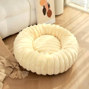 canape chien design beige